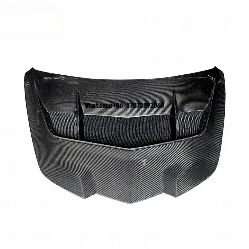 

New 2020+ C8 Carbon Fiber Hood ZR1 Style Modified Black Bolt-On High Performance with 1 Year Warranty