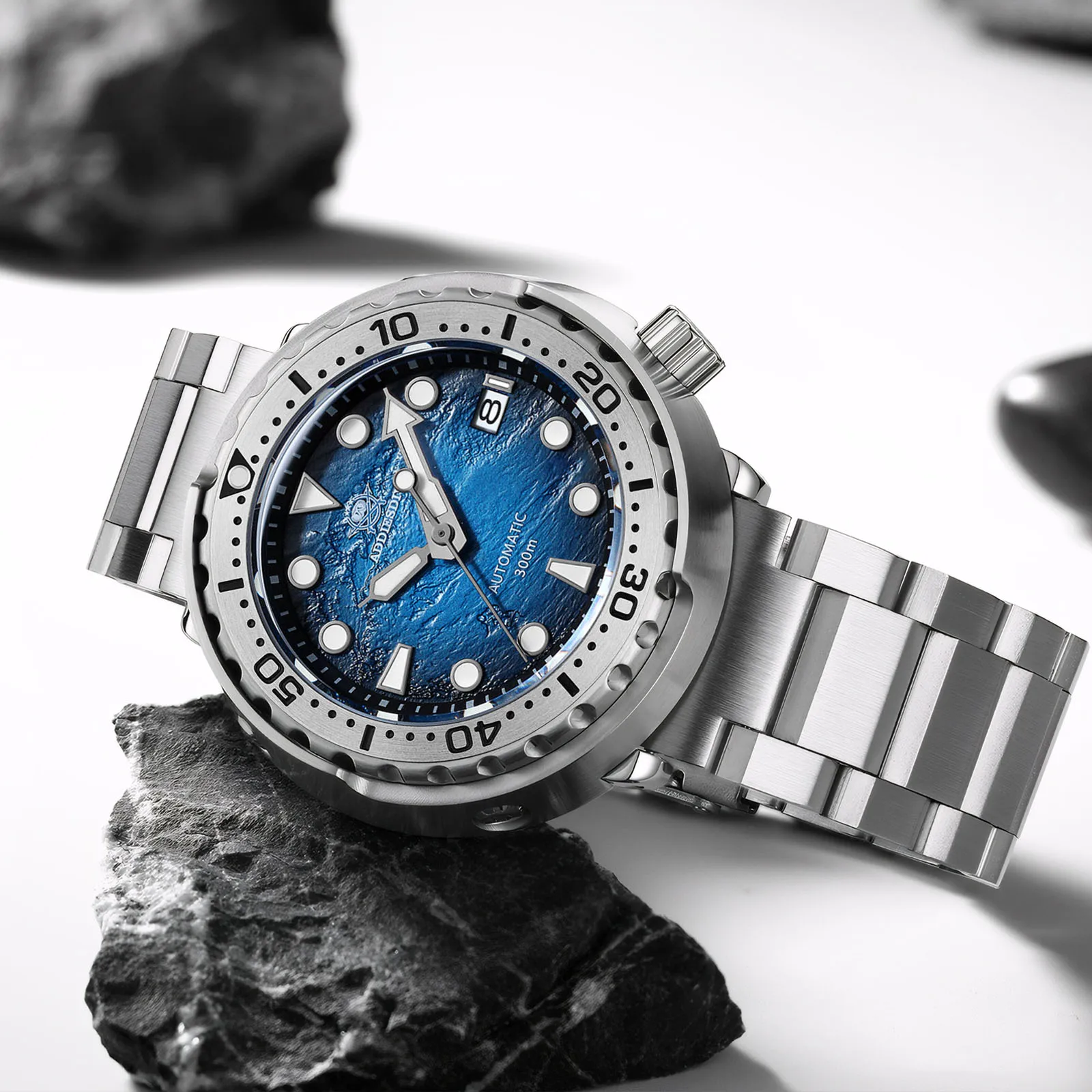 ADDIESDIVE Diving Watch New AD2509 Sapphire Glass AR Coated NH35 Men's Automatic Watch 300m Waterproof Luminous Mechanical Watch