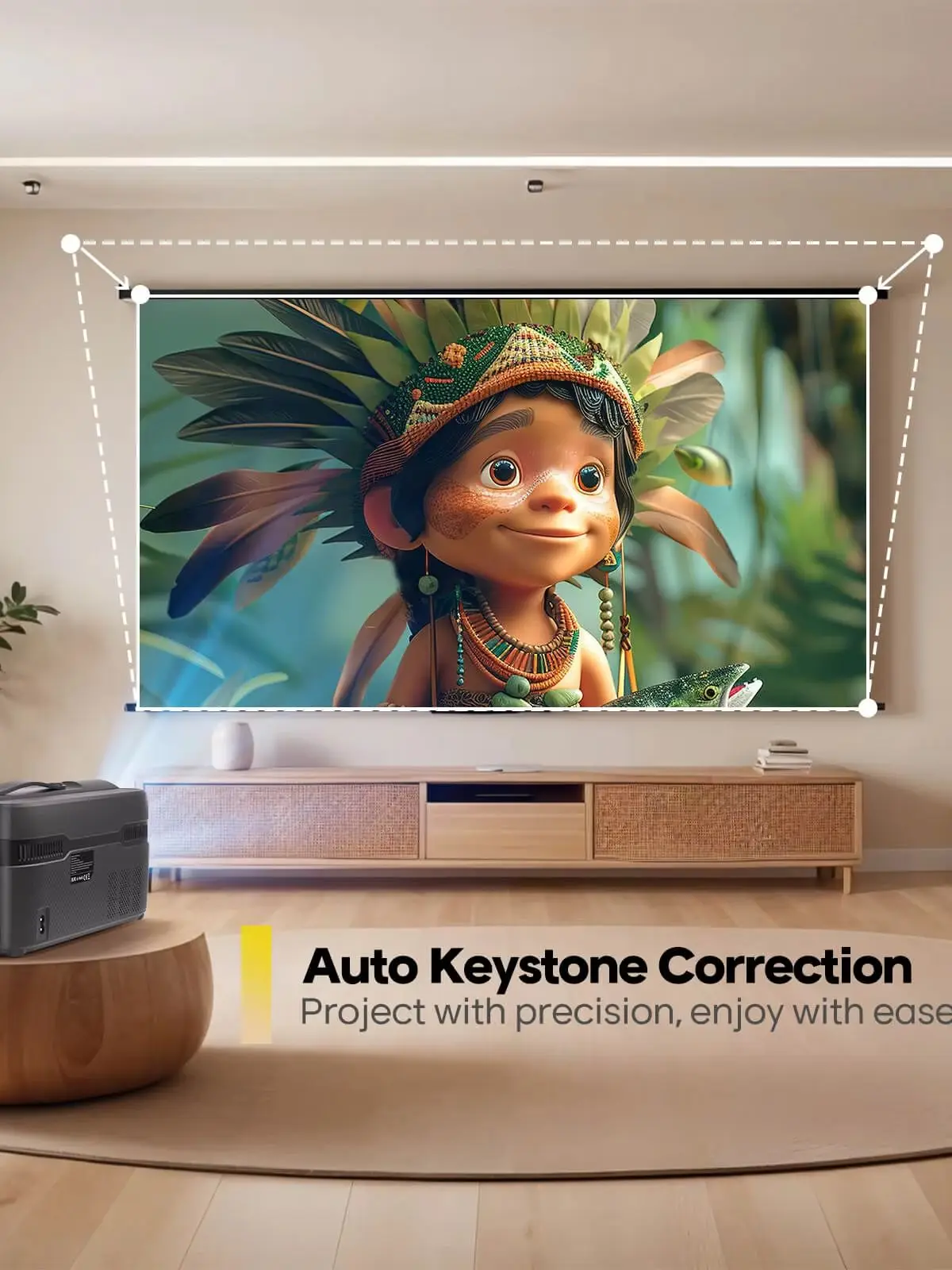 Magcubic 900ANSI HY450C Projektor 8K 4K Native 1080P Ultra-Kurzdistanz Allwinner H726 Auto-Offset BT5.4 WIFI6 Sprachassistent