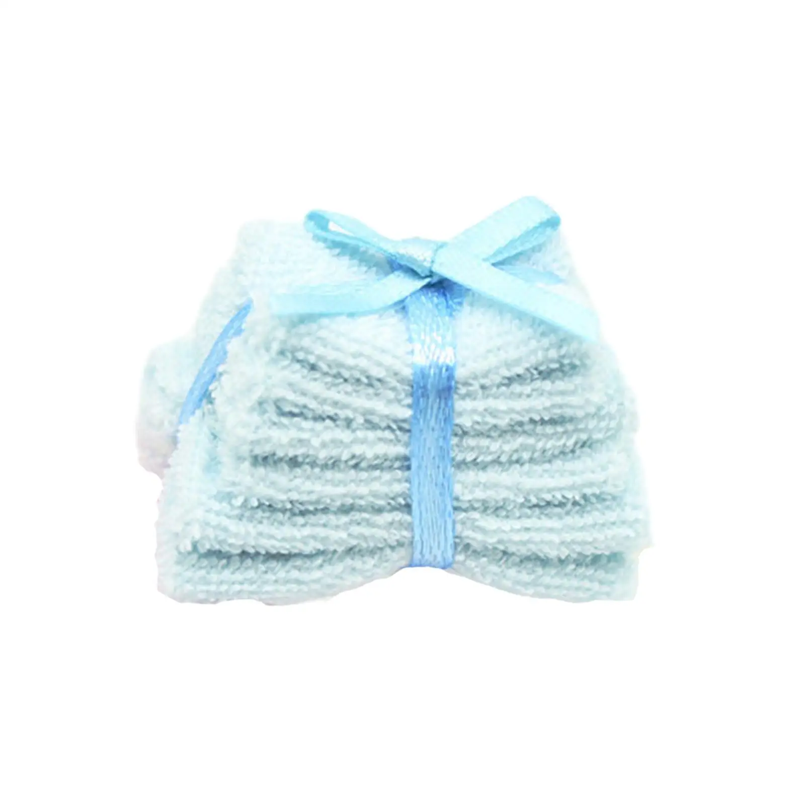 ผ้าขนหนูจำลองแบบจิ๋วสำหรับบ้านตุ๊กตา ชุดของเล่นตกแต่งบ้านตุ๊กตา สำหรับตุ๊กตา BJD ขนาด 1/6 1/12