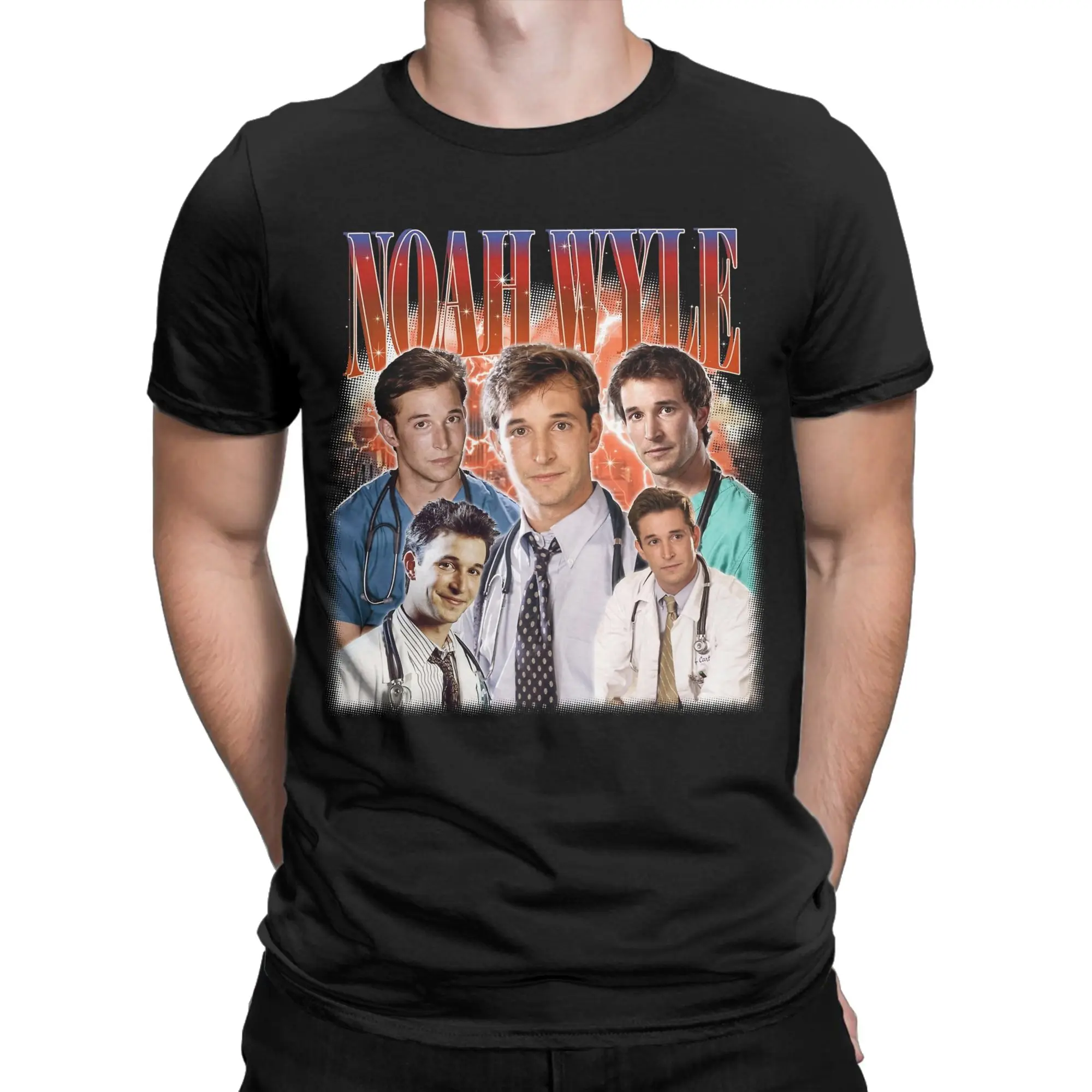 The Pitt Noah Wyle Dr Robby  T-Shirt Men  Funny Pure Cotton Tee Shirt O Neck Short Sleeve T Shirt Plus Size Tops