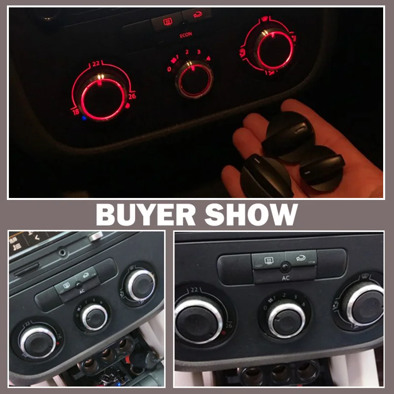 For VW GOLF PLUS Rabbit Beetle A5 Coccinelle Maggiolino Fusca Heater Climate Control Switch Knobs Air Conditioner Buttons Dials