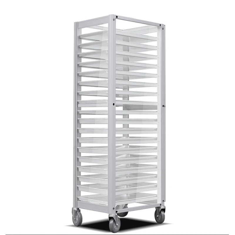 

Stainless steel baking tray rack truck commercial multi-layer cake tray rack baking cake bread aluminum refrigerator tray