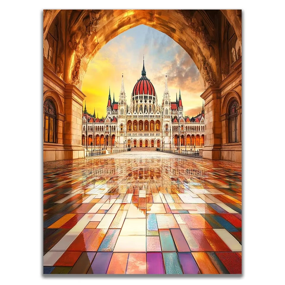 

Noble Building 500/1000/1200/2000 PCS Jigsaw Puzzles Family Activity Games for Gameroom Bedroom Gifts Home Decor