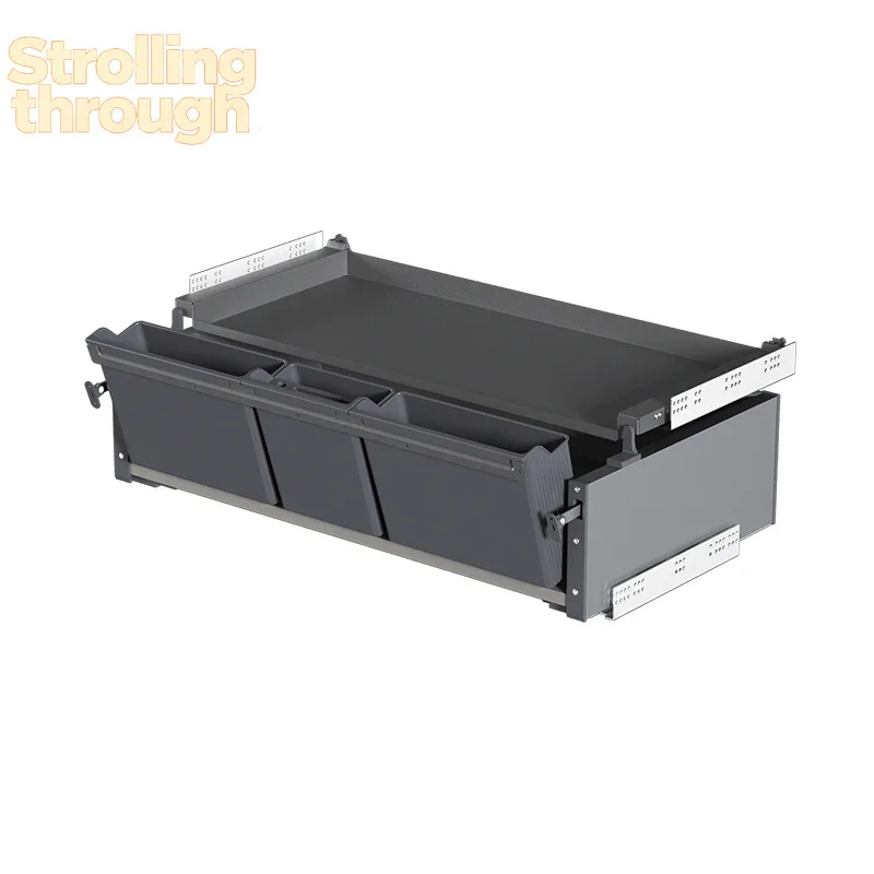 

Кухонная полка-органайзер для хранения: корзина для специй и посуды, подставка для кастрюль, комбинированный шкаф с двойным выдвижным ящиком для кастрюль