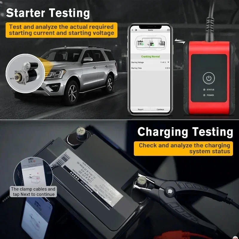 BT506 Auto Battery and Electrical System Analysis Tool Works