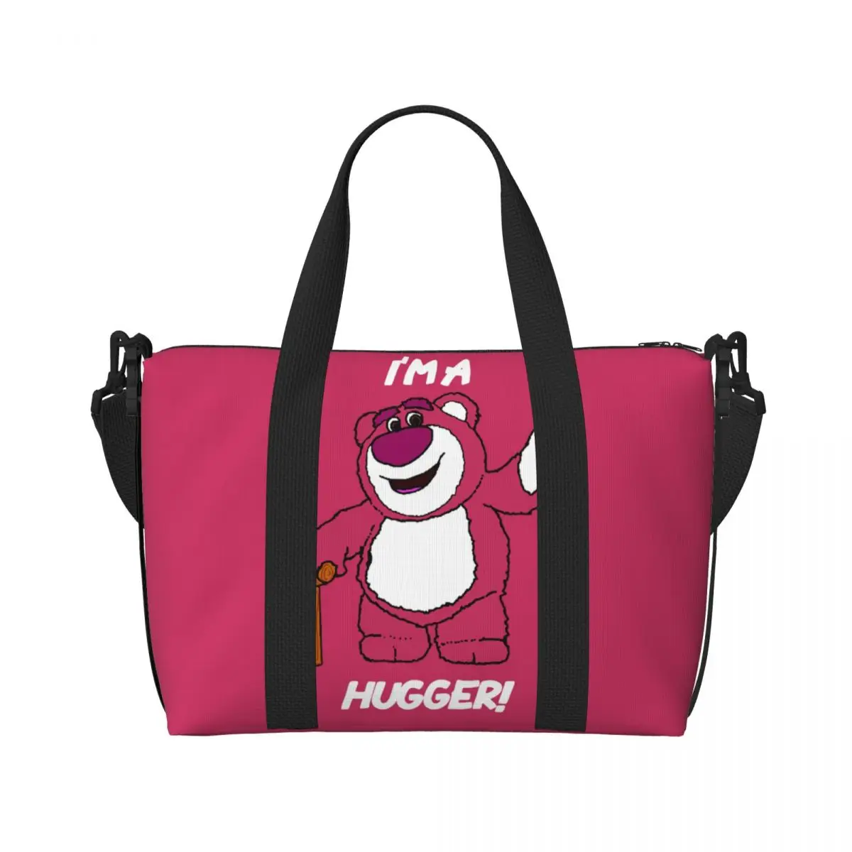 Custom Lotso Huggin Bear Hugger generi alimentari Shopping Tote Bags donna borse da viaggio da spiaggia da palestra di grande capacità