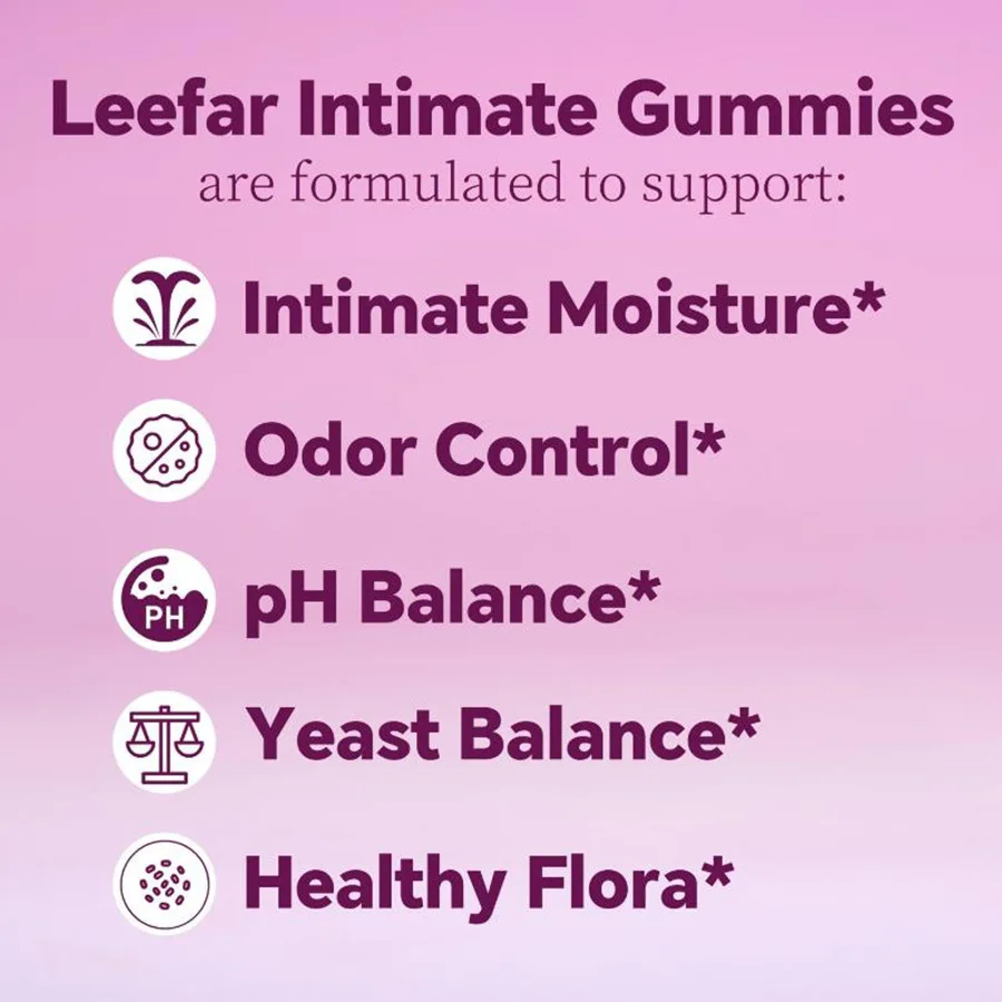 Feminine Probiotics Gummies Supports pH Balance Gut Health & Immune System Pineapple Flavor 60 Count
