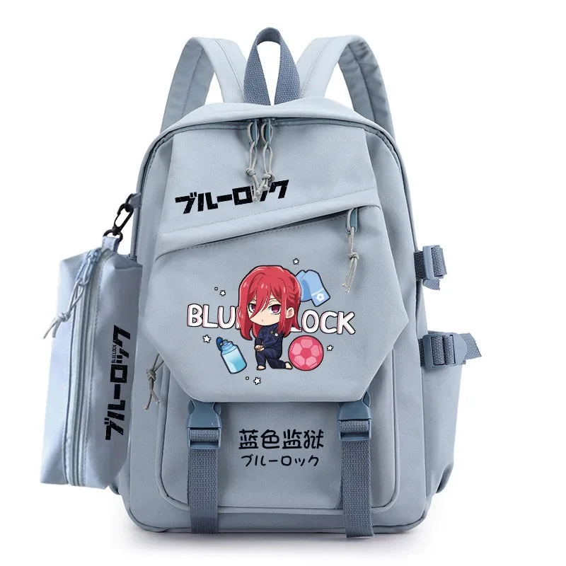 Anime Blue Lock Cosplay Isagi Yoichi Chigiri Hyoma Bachira Meguru Seishiro Nagi Nylon Schattige Etui Campus Rugzak Schooltas