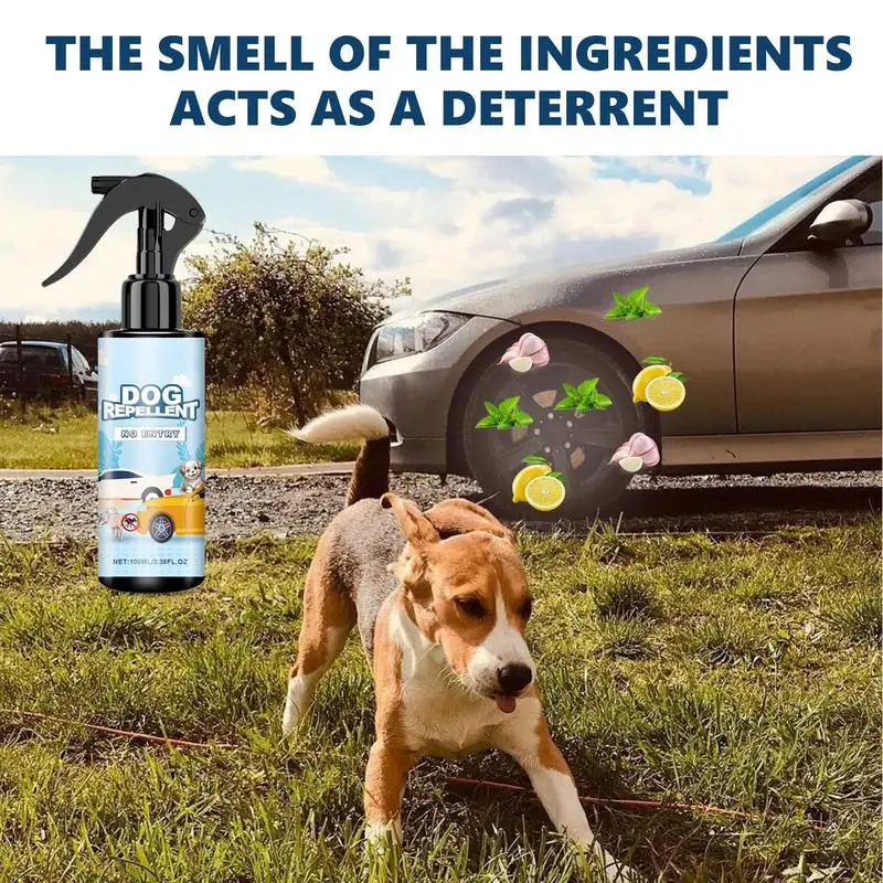 Dog Repellent Spray For Car Tire Car Wheel Stop Peeing No Pee Spray Dog Pee Deterring Spray 100ml Anti Dog Urine Tire Spray