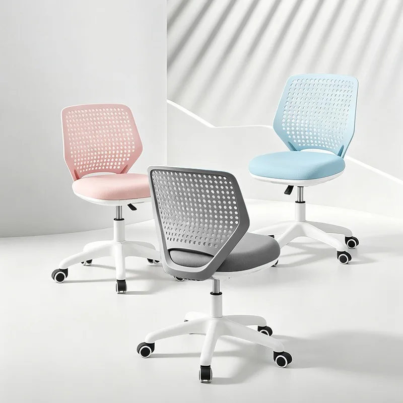 Home Computer Bedroom Desk Office Backrest Lift Seat Student Study Lumbar Support Ergonomic Swivel Adjustable