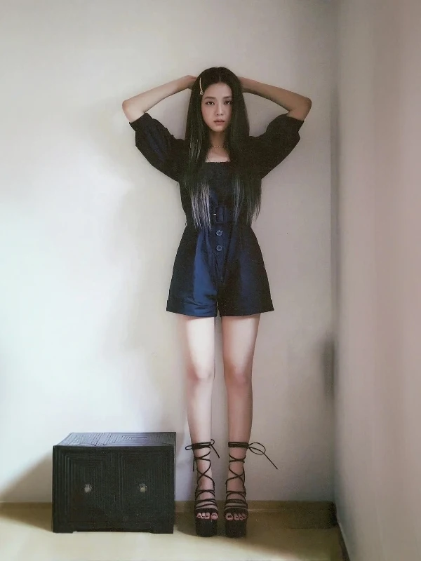 

DFT Spring Faion Bla Slimming One-Piece Pantsuit with Belt Square Collar Bal ort orts Commute Wide Leg High Waist