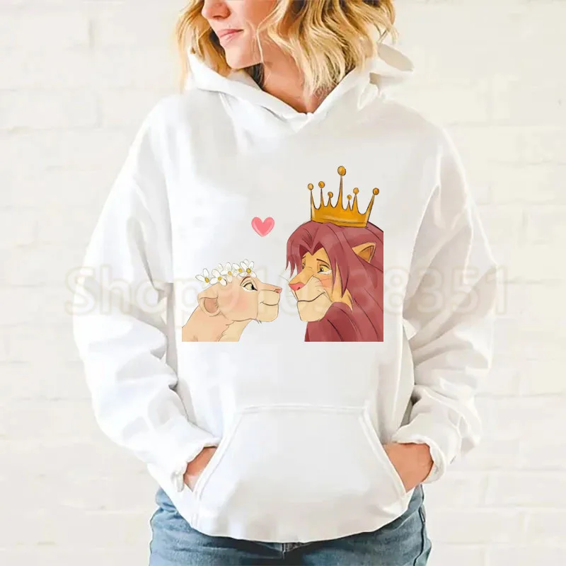 New Fashion The Lion King Simba Printing Hoodies Women Autumn And Winter Hakuna Matata Sweatshirt Sports Loose Hoodie Casual Top