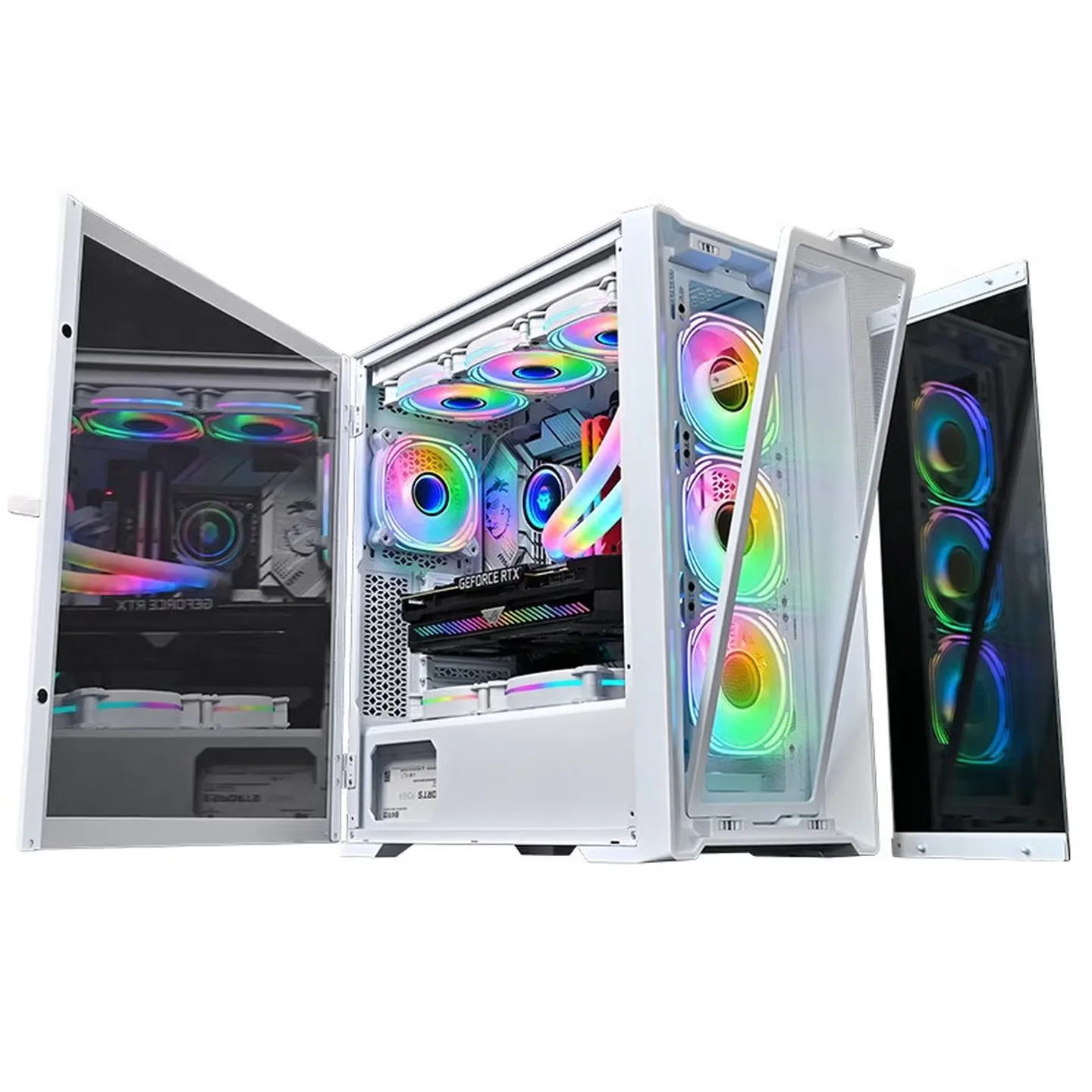 WJCOOLMAN JueChen 360 E-ATX glass side-lit desktop computer case Supports 360mm water cooling