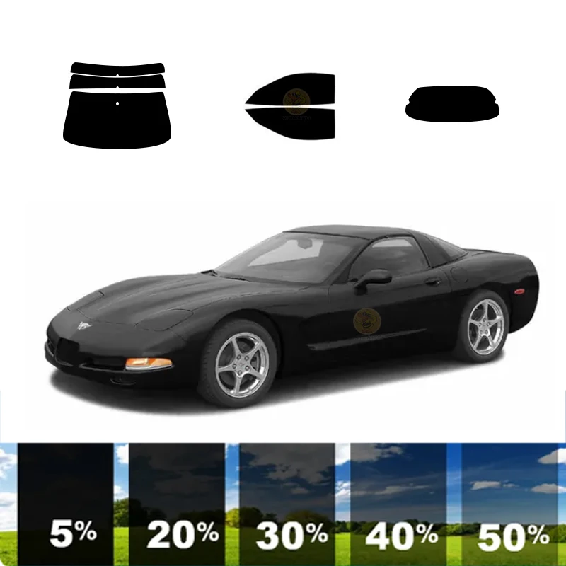 precut Removable Window Tint Film For Car 100% UVR Heat Insulation Carbon ﻿For CHEVROLET CORVETTE 2 DR HARDTOP 1999-2004