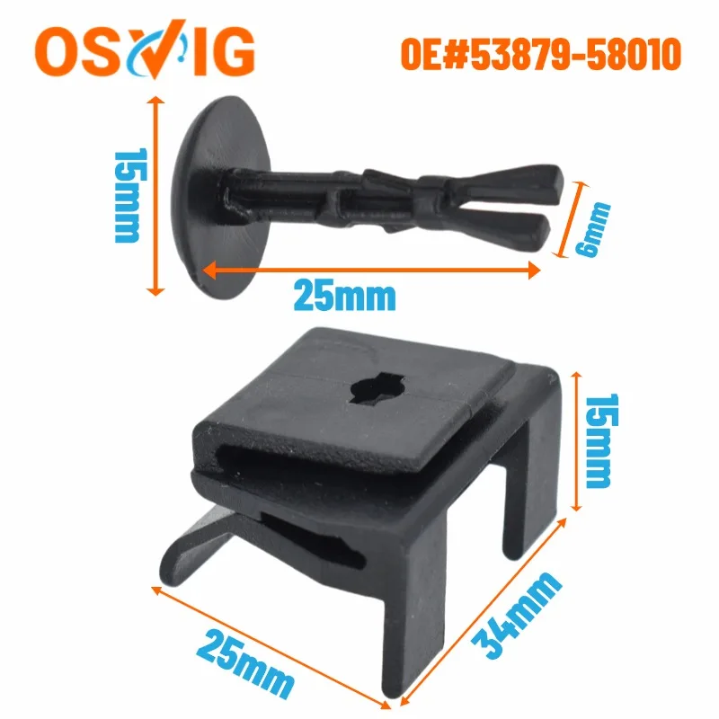 

10PCS OE# 53879-58010 47749-58010 For Toyota Lexus front fender bumper guard retaining clip