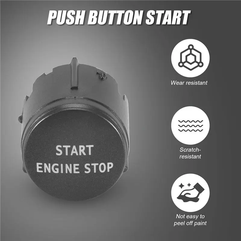 AB61-Start Stop Engine Switch Push Button Cover For Land Rover Range Rover Sport Edition 2010-2013 Discovery 4 2010-2016 view 5