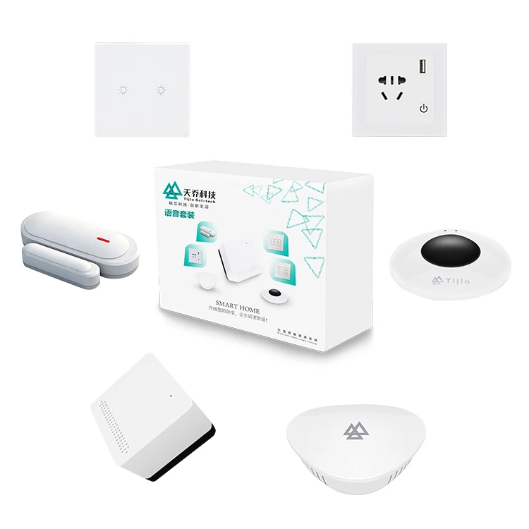 Domotica Kit Teejoin Wifi Tuya Zigbee Smart Home Automation Kit Voice Control with google Alexa