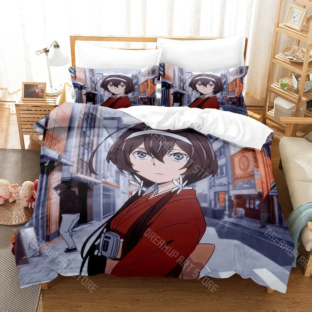 3D Printed Kyoka Izumi Bungo Stray Dogs Bedding Set for Boys Girls Duvet Cover Twin Queen King Full Single Double Sizes