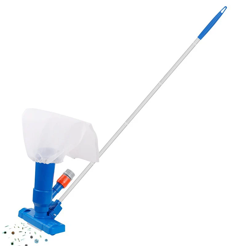 Limpador subaquático a jato de vácuo para lago com alça, desinfecção, cabeça de sucção, portátil para piscinas acima do solo