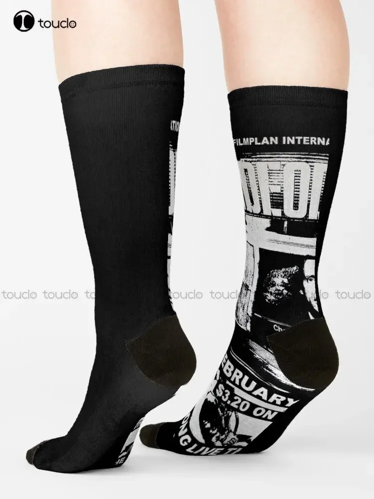 Videodrome Socks Women Workout Sockss Personalized Custom Unisex Adult Teen Youth Socks Street Skateboard Socks Custom Gift Art