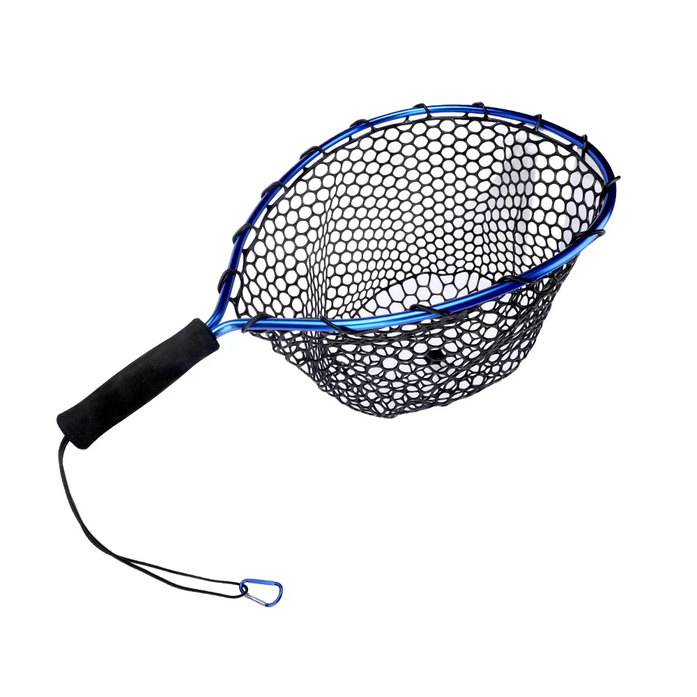 Floating Fishing Net Carbon Fiber Landing Net Clear Rubber Ghost Net Catch & Release Net with Magnetic Net Release - view 2