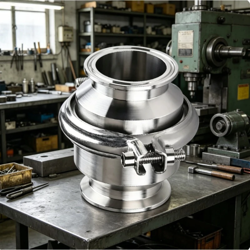 304-stainless-steel-one-way-check-valve-sanitary-non-return-valve-505mm-chuck-19-25-32mm-optional-for-pipe-fitting