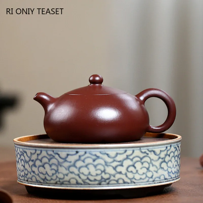 

300ml Chinese Yixing Authentic Purple Clay Teapots Large Capacity Kettle Famous Handmade Ball Hole Filter Tea Pot Zisha Tea Set