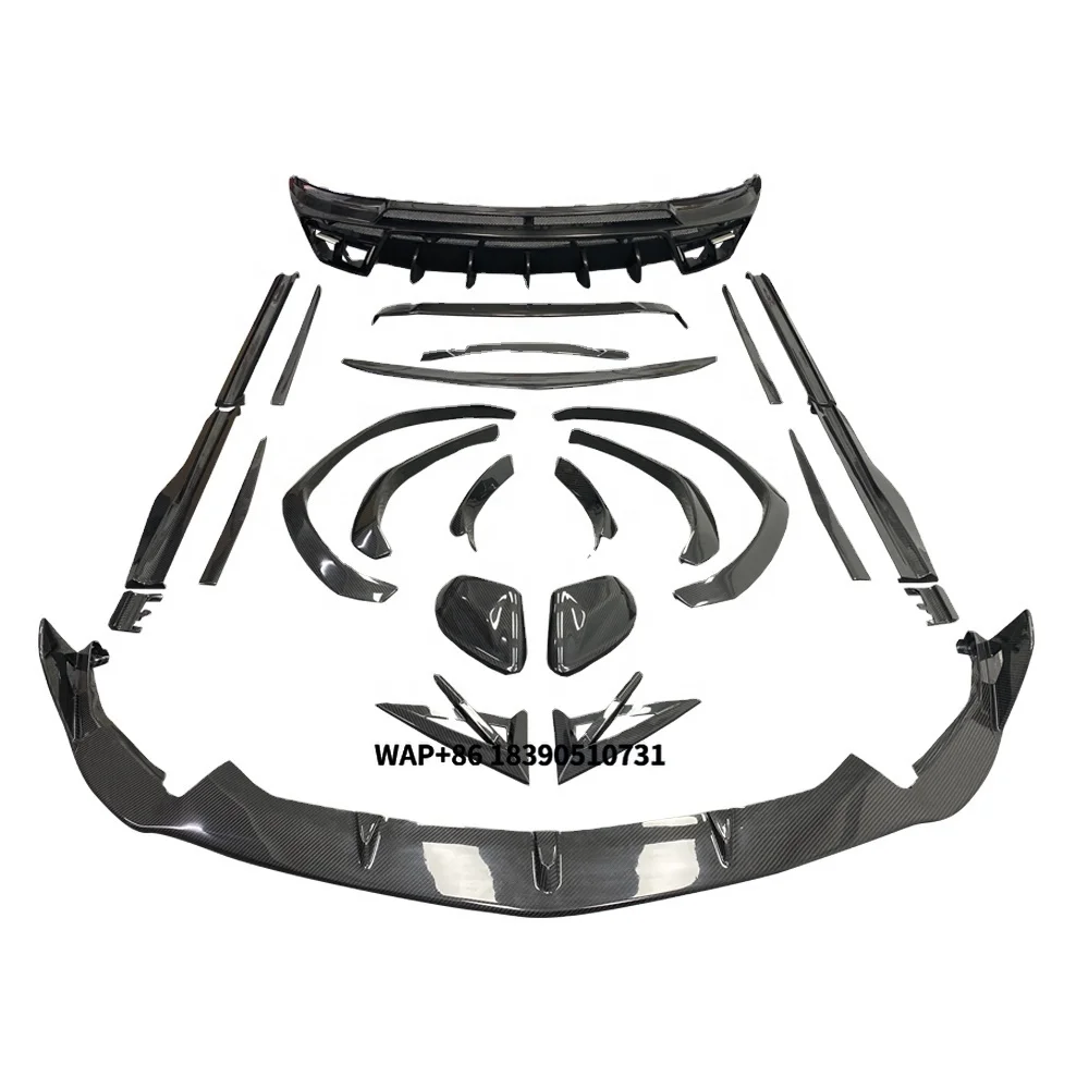 

Hot Sale MSY Style Carbon Fiber Body Kit Bumper Front Lip Side Skirts Rear Bumper Diffuser for Lambor URUS