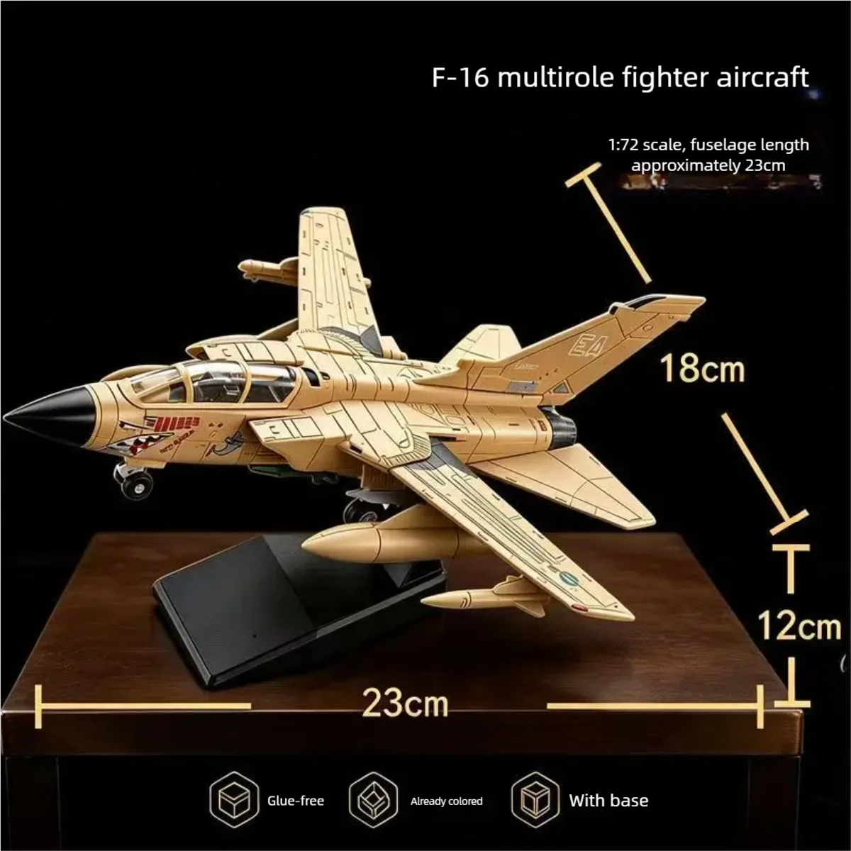 1/72 Scale Tornado Multi-Role Fighter Plastic Military Model Aircraft Diecast Airplanes DIY Assembly Model Kit Aviation Display