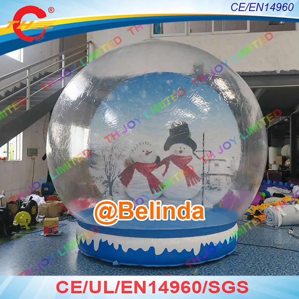 2.5m Christmas Photo Inflatable Snow GlobesLet it snows Inflatable Snow Globes Christmas Bubble Snow Globes