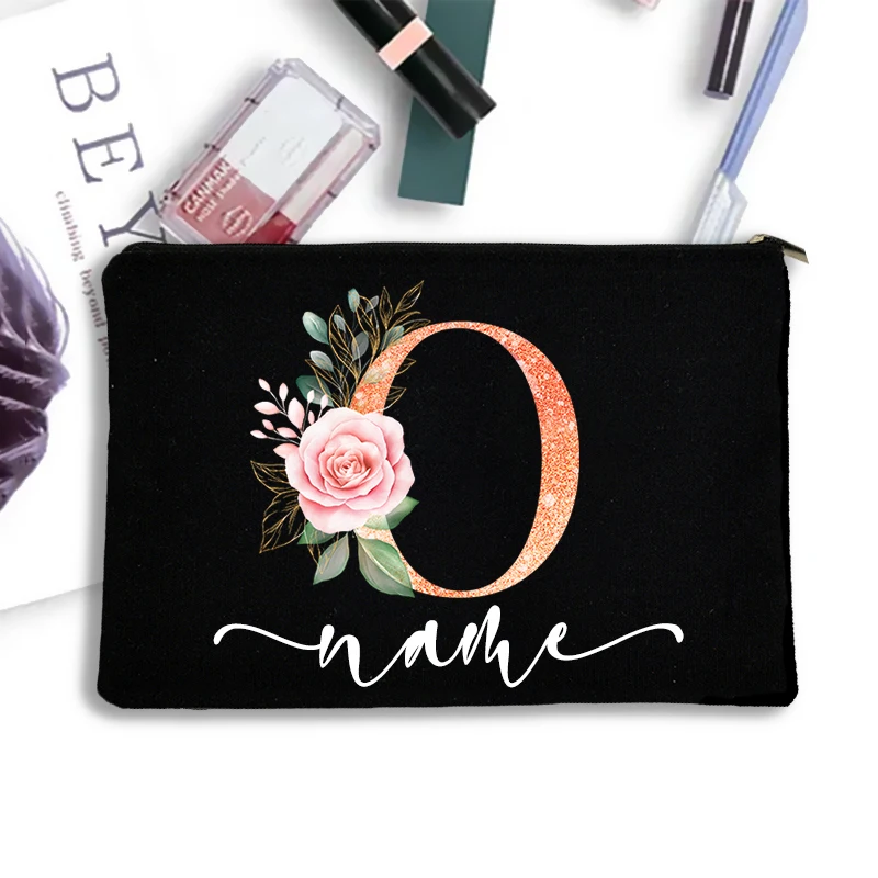 bolsa de maquiagem Bolsa de Maquiagem Feminina de Armazenamento Feminina Personalizada Bolsas de Cosméticos Estojo de Maquiagem Bolsa de Artigos de Toucador de Viagem Organizador Presente de Dama de Honra de Casamento