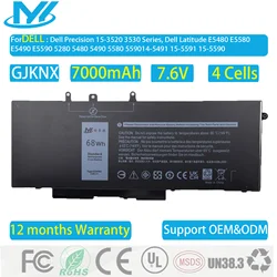7000Mah GJKNX Laptop Battery for D-ell L-atitude 5480 5580 5590 5490 5280 5288 5488 5591 5491 5495 E5480 E5580 E5490 E5590 Pre