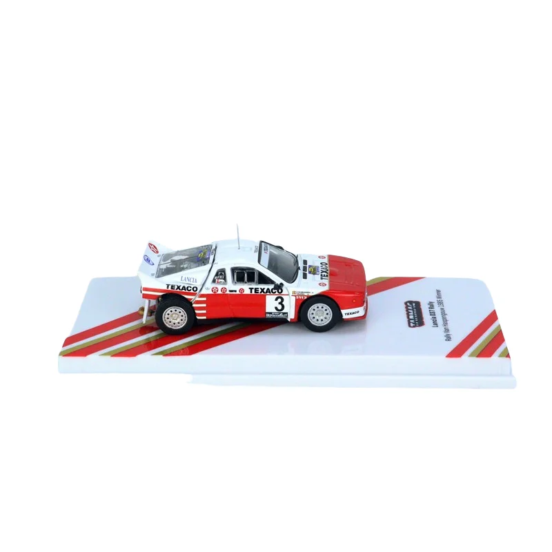 Modèle de simulation de voiture de course de rallye Lancia 037, collection de jouets décoratifs pour enfants, cadeaux de vacances, alliage 4 #, 1:64