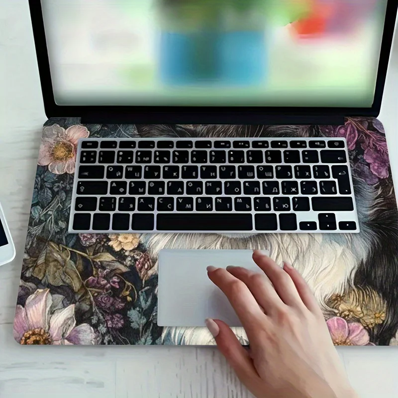 حزمة من 3 قطع، بما في ذلك قطع غيار واحدة، لا حاجة للقلق بشأن التقشير، مادة PVC، تصميم موضوع، ملصق كمبيوتر محمول، عالمي