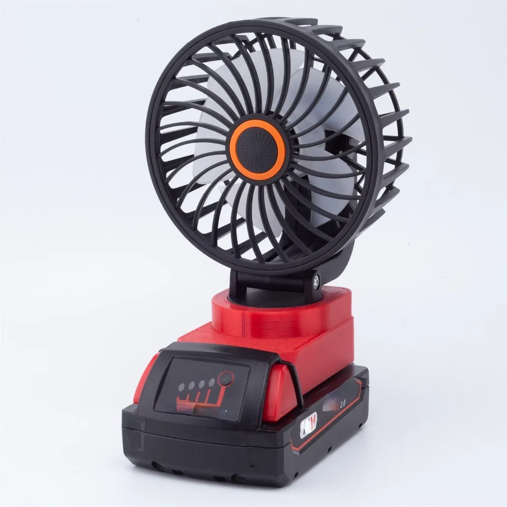 For Milwaukee Battery Seat-Powered Outdoor Indoor Camping Fishing Cordless Fan