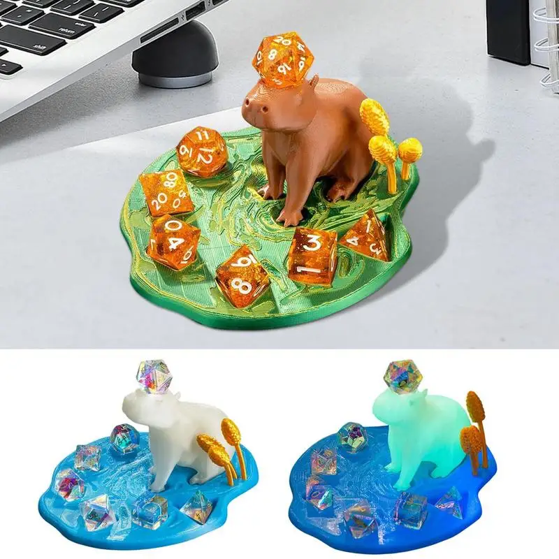 3D Printed Dice Holder Dice Display Stand 3D Printed Funny Dice Tray Animal Dice Storage Accessories Decorative Desk Organizer