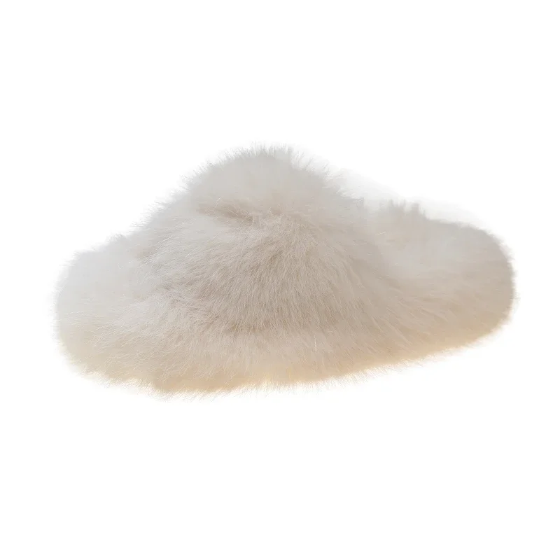 Pantoufles d'intérieur en peluche pour femmes, pantoufles chaudes pour enfants, anti-ald, une ligne, printemps, automne, hiver, nouveau