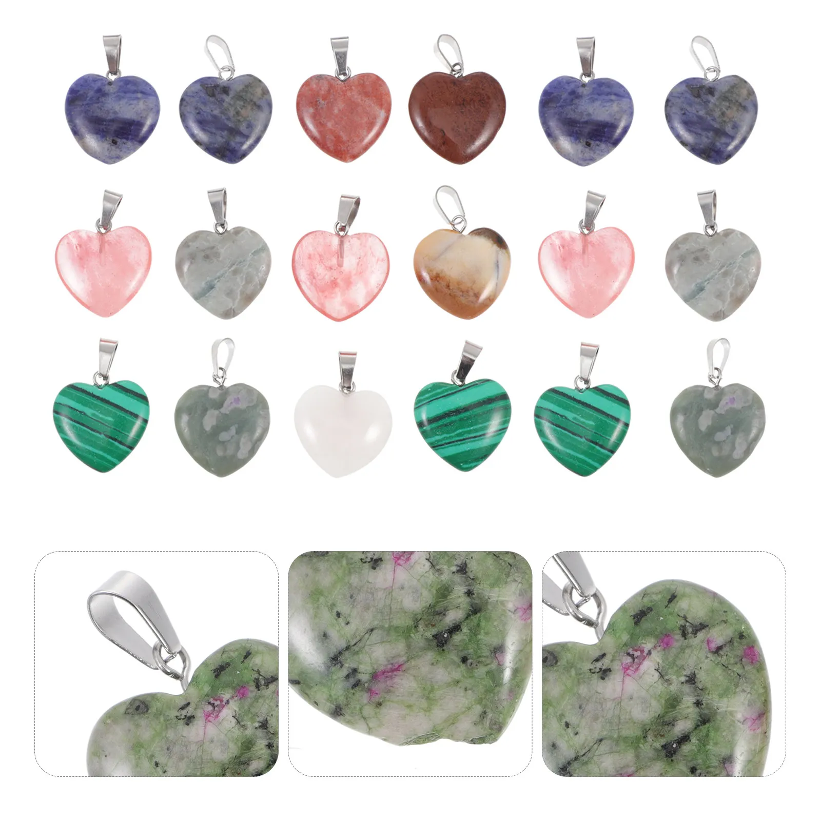 

40Pcs Heart Shaped Pendant Special Gift Idea DIY Jewelry Making Necklace Earrings Charms Heart Shape Pendant Jewelry Supplies