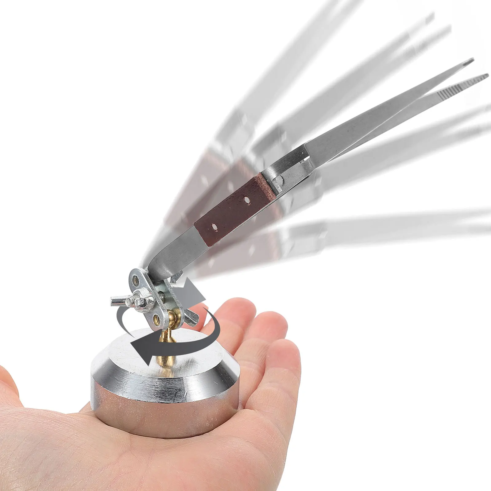 

1pcs Rebound Clip Multi-Functional Tabletop Tweezer For Jewelry Making Welding Craft Precision Work Non-Slip Metal Tool