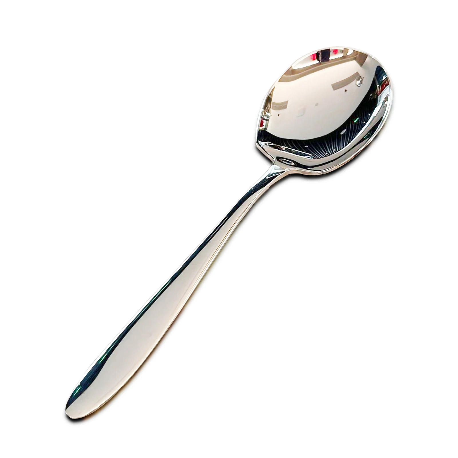 Stainless Steel Meal Portioning Spoon Oversized Thickened Long Handle Spoon Cafeteria Buffet Spoon Household Soup Spoon