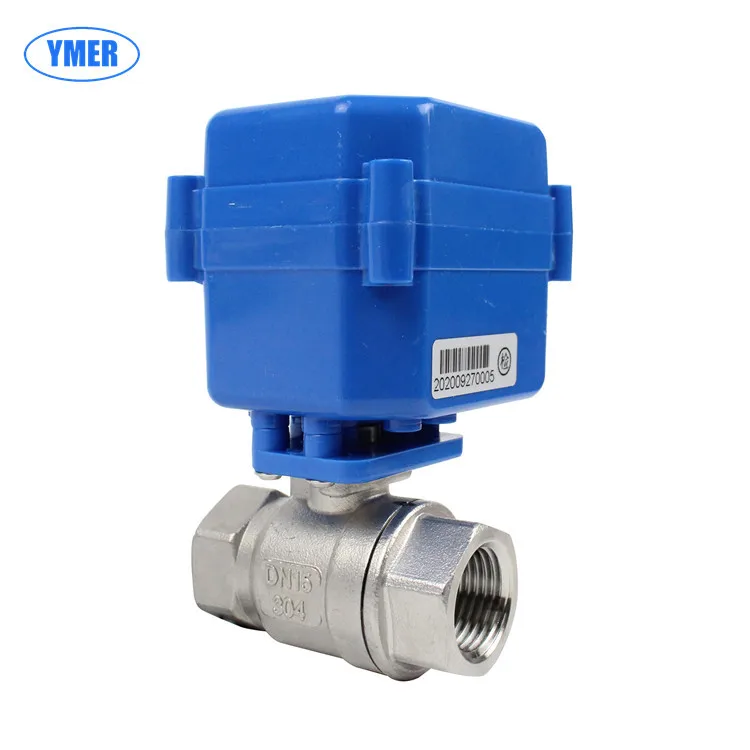 Stainless Steel Micro Two Way Electric Ball Valve, 6 Points, 220V, Power Off, Reset, Normally Open, Normally Closed