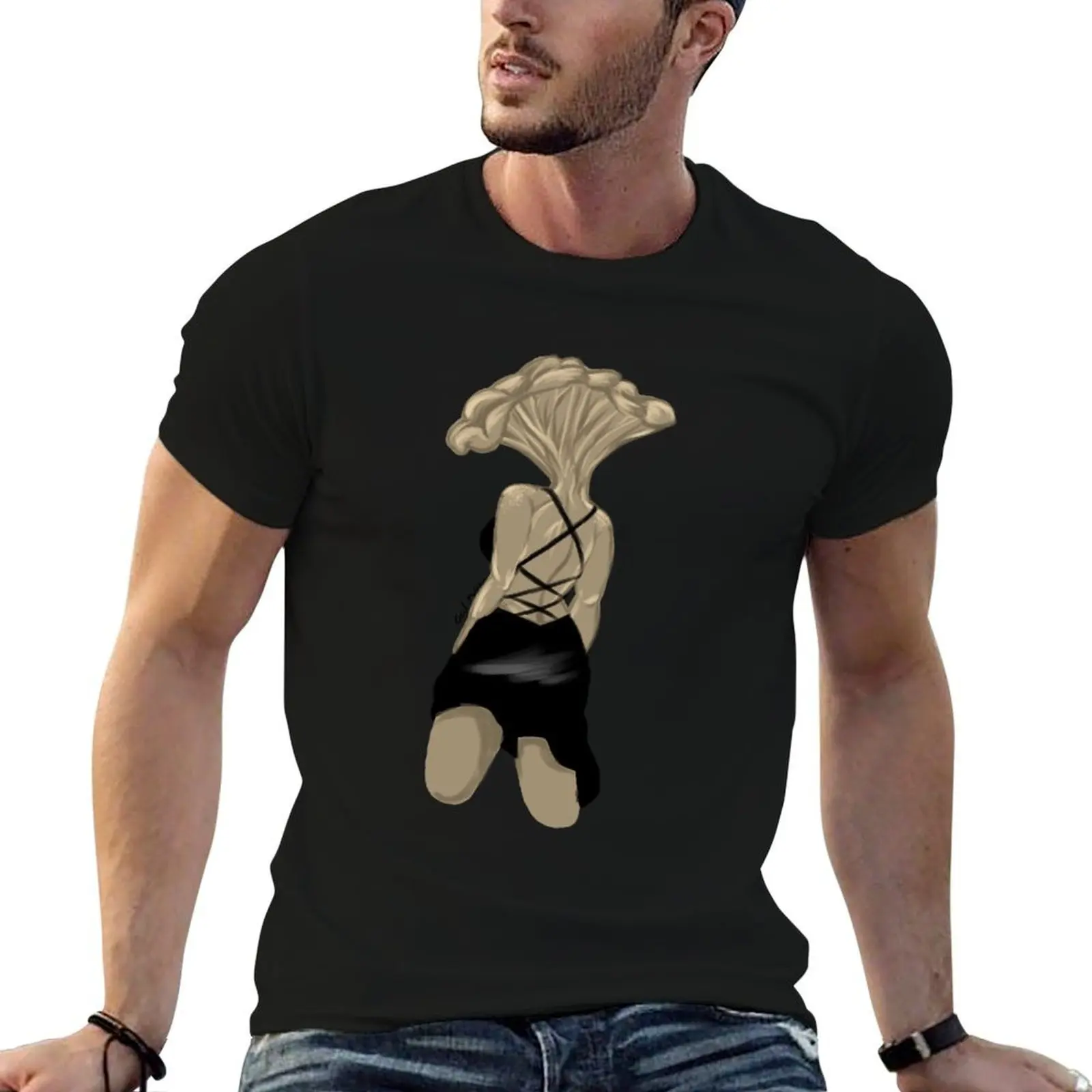 

luxury shirt t shirts funny cotton T-Shirt Mushroom man shirt Babe Oyster t man casual t
