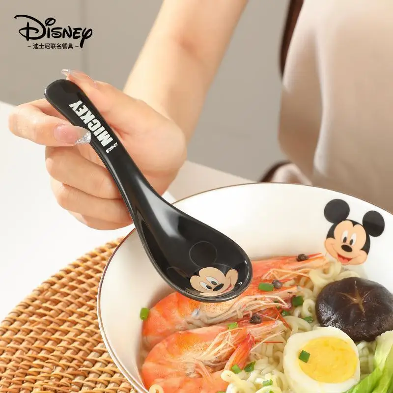 Disney Mickey Mouse Minnie Mouse Donald Duck Daisy Duck Creative Cartoon Cute Ceramic Household Long Handle Anti-scalding Spoon