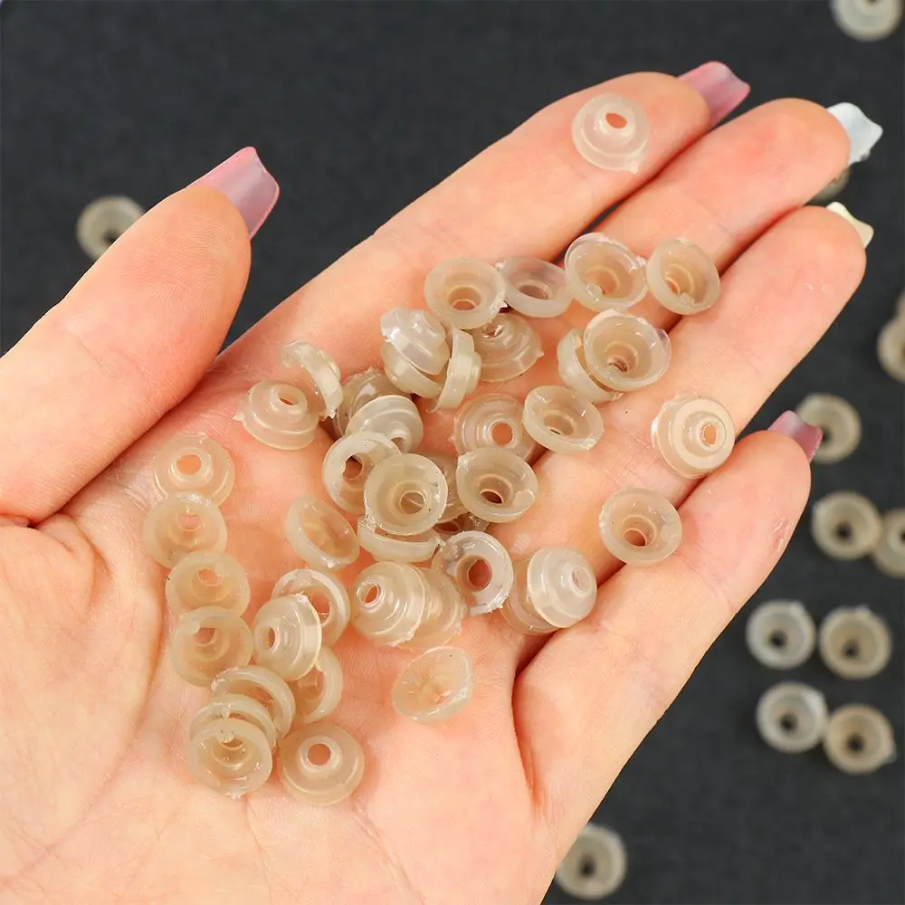 100pcs/lot 5-22mm Round Gaskets Seals Eye Washers Plastic Safety Eyes Back Nose for Bear Doll Animal DIY Craft Kids Children Toy