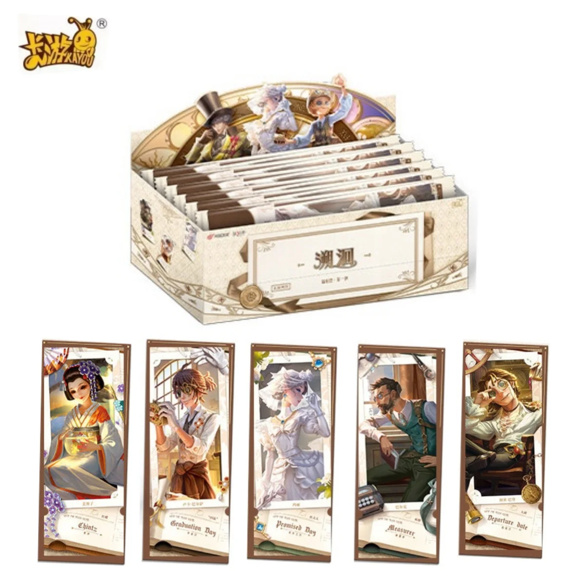KAYOU Genuine Identity V Cards Reverse Time Laser Tickets Vol.1 Anime Game Peripheral Collection Ticket Root Cards Kids Giftst