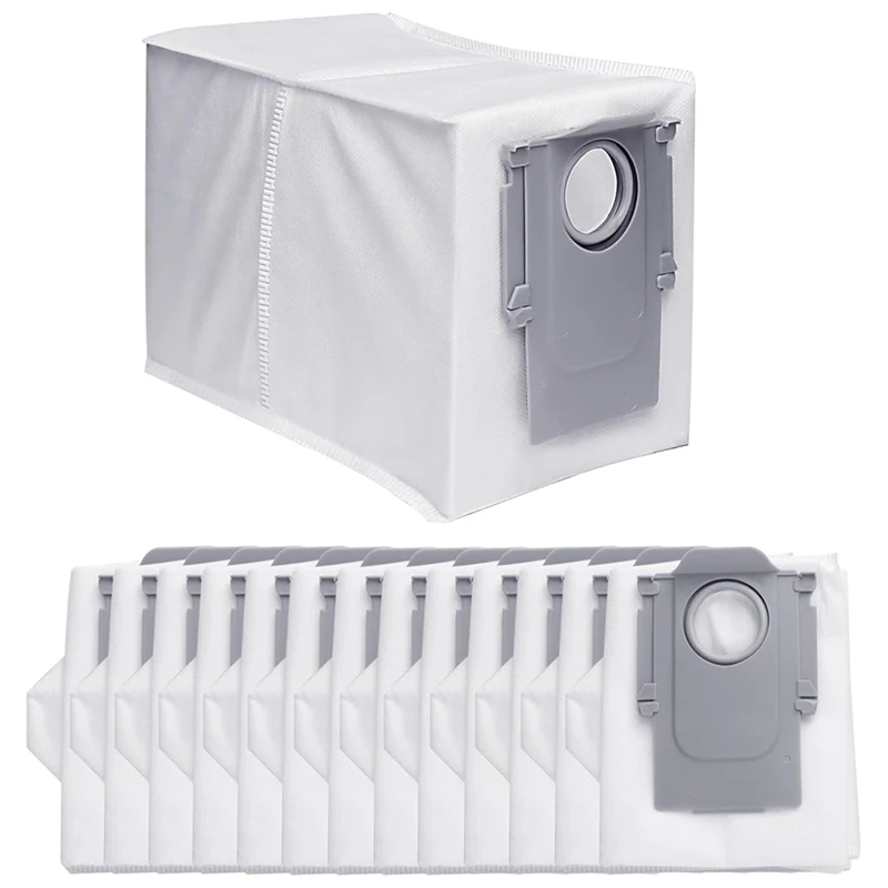 14 Pack Dust Bags For Roborock Q Revo Robot Vacuum Cleaner Large Capacity Disposable Bag Replacement