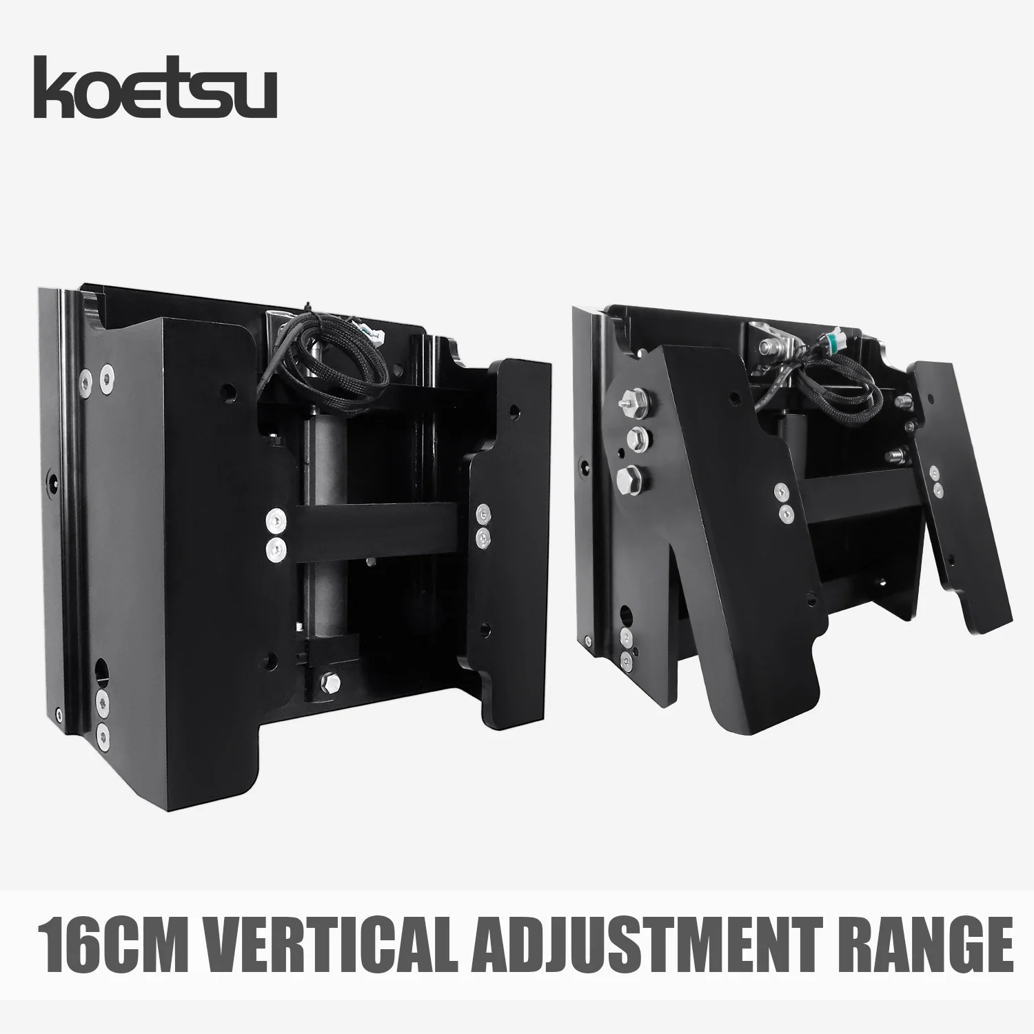 KOETSU Hydraulic Vertical Lift Jack Plate, 12V Electric Hydraulic Outboard Motor Lifting Bracket for Marine Boat Engine