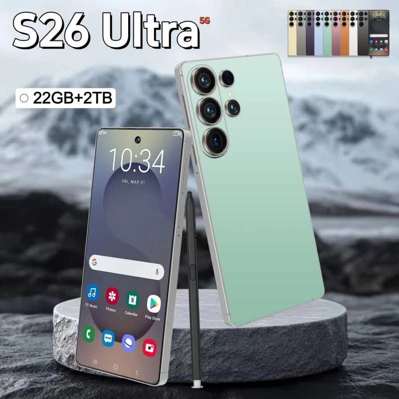 

S26 ultra Original Pad Tablet PC 7.3 inch HD 4K Android 15 22GB+2TB 8000mAh Battery 4G 5G Dual Sim Card WiFi GPS Google Tab