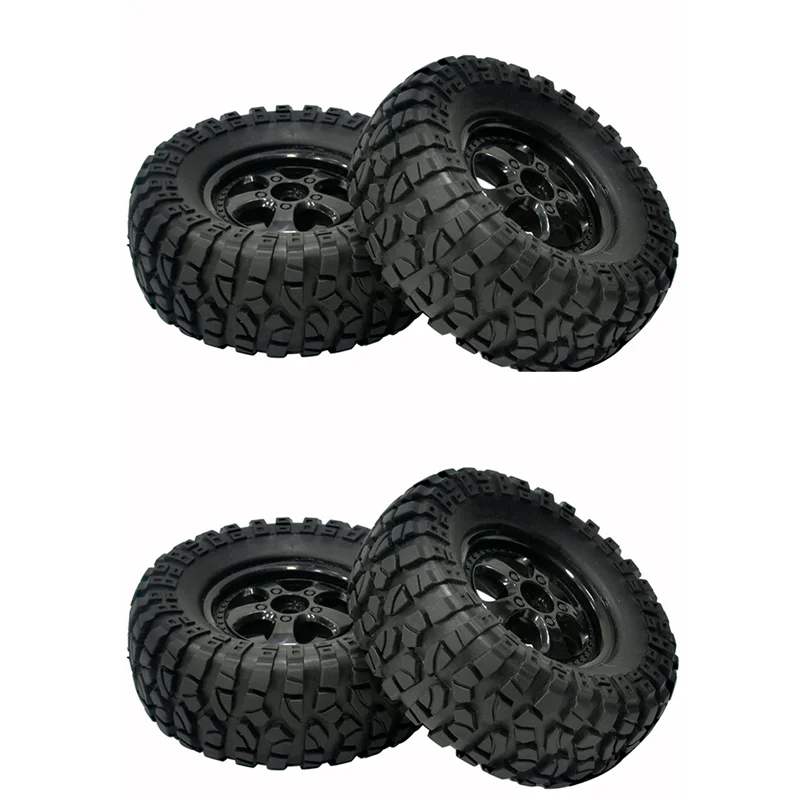 4Pcs Rubber Tires Tyre Wheel for HBX 901 901A 903 903A 905 905A 1/12 RC Car Upgrades Parts Spare Accessories